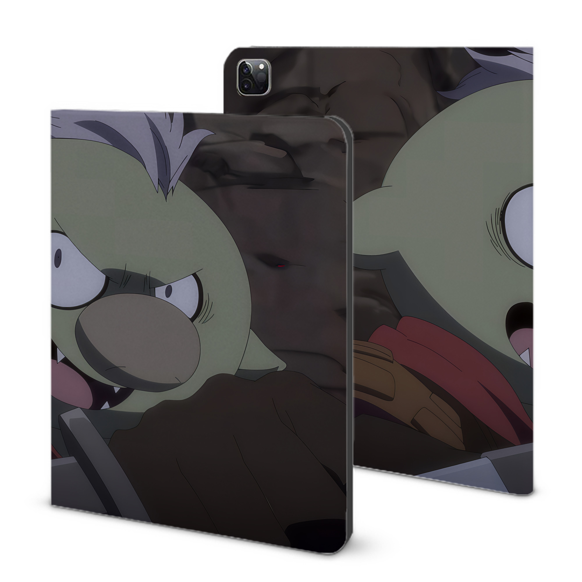 （画像用） 転スラ Regarding Reincarnated to Slime IPad ケース ブック型 PUレザー TPU 耐衝撃 軽量 薄型 ペン収納なし 全面保護 IPad 各モデル対応